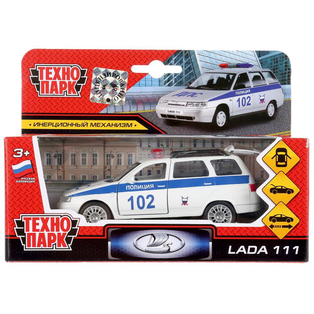 Инерционная металлическая модель - LADA 111 – Полиция, 12 см -WB) 