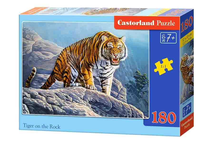 Пазлы Castorland – Тигр на скале, 180 элементов  