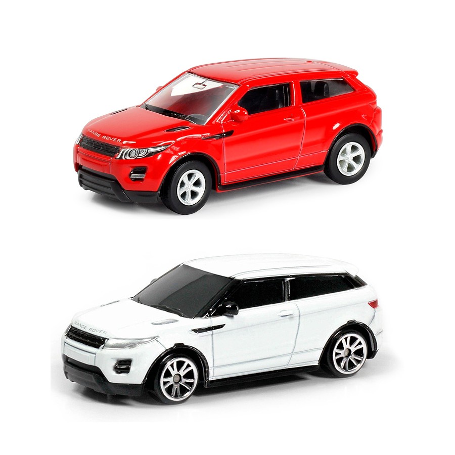 

Машина металлическая RMZ City - Range Rover Evoque, 1:64 цвет красный / белый