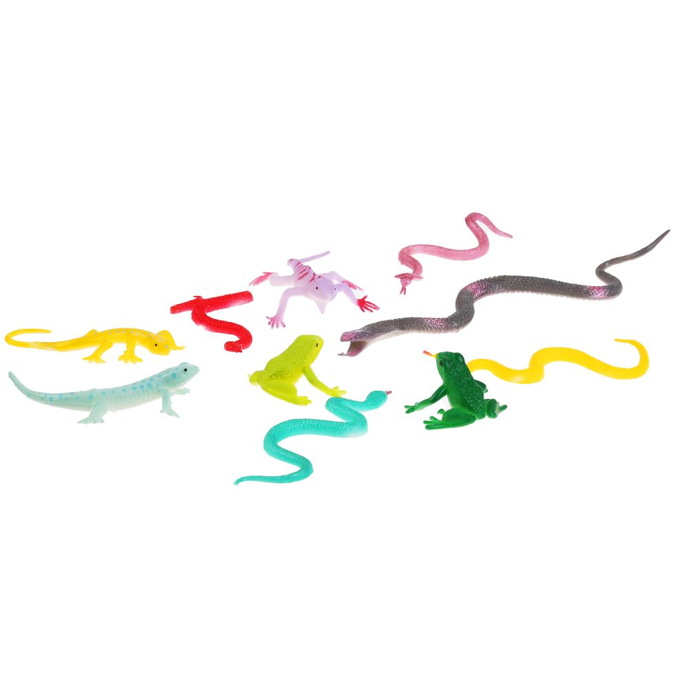 Фигурки пластизоль из серии Рассказы о животных - Змея, змейки, лягушки, ящерицы   