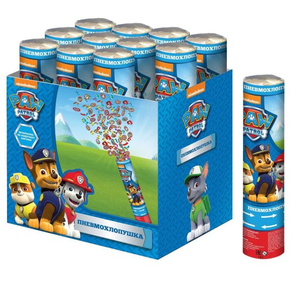 

Хлопушка Paw Patrol 30 см, наполнение форма щенков