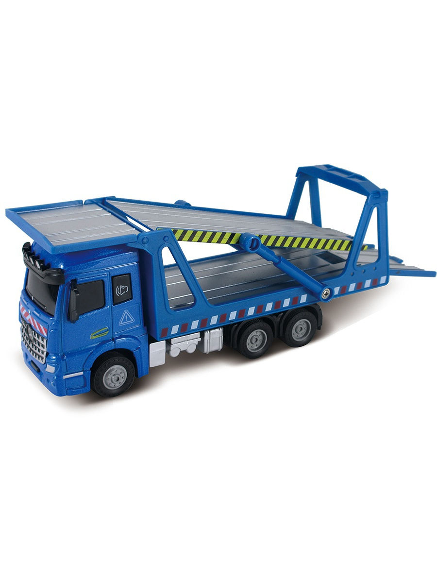 

Машина-транспортер, кабина Die-Cast, инерционный механизм, свет, звук, масштаб 1:43