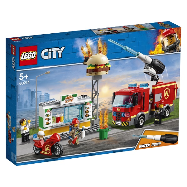 Конструктор Lego City Fire - Пожар в бургер-кафе  