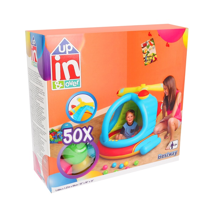 Игровой центр - Вертолёт с 50 шариками, 140 х 127 х 89 см.  