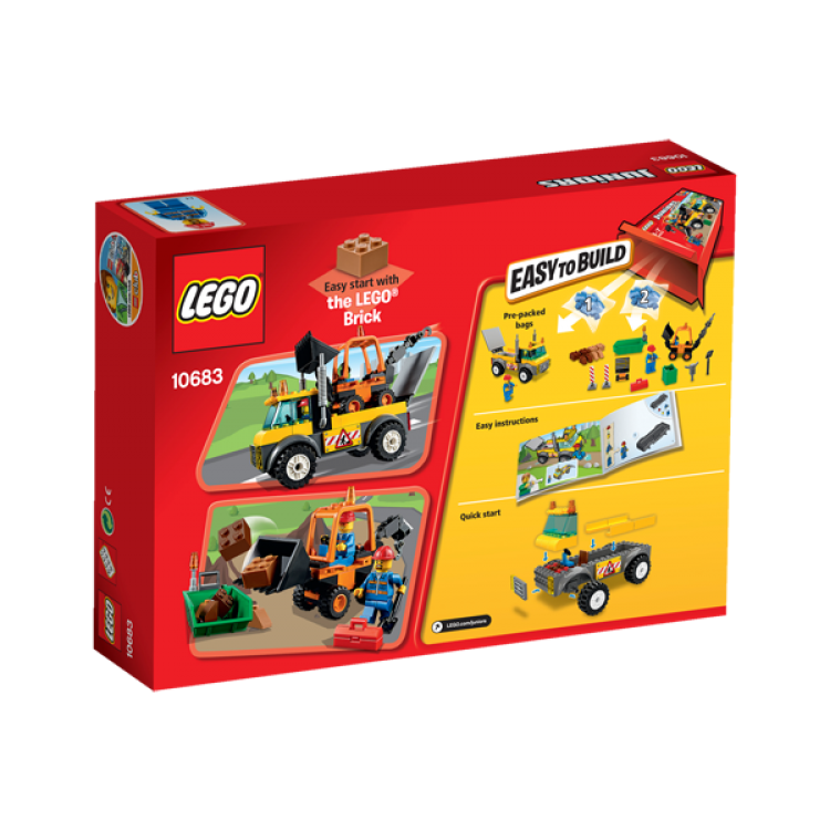 Lego Juniors. Лего Джуниорс. Грузовик для дорожных работ  