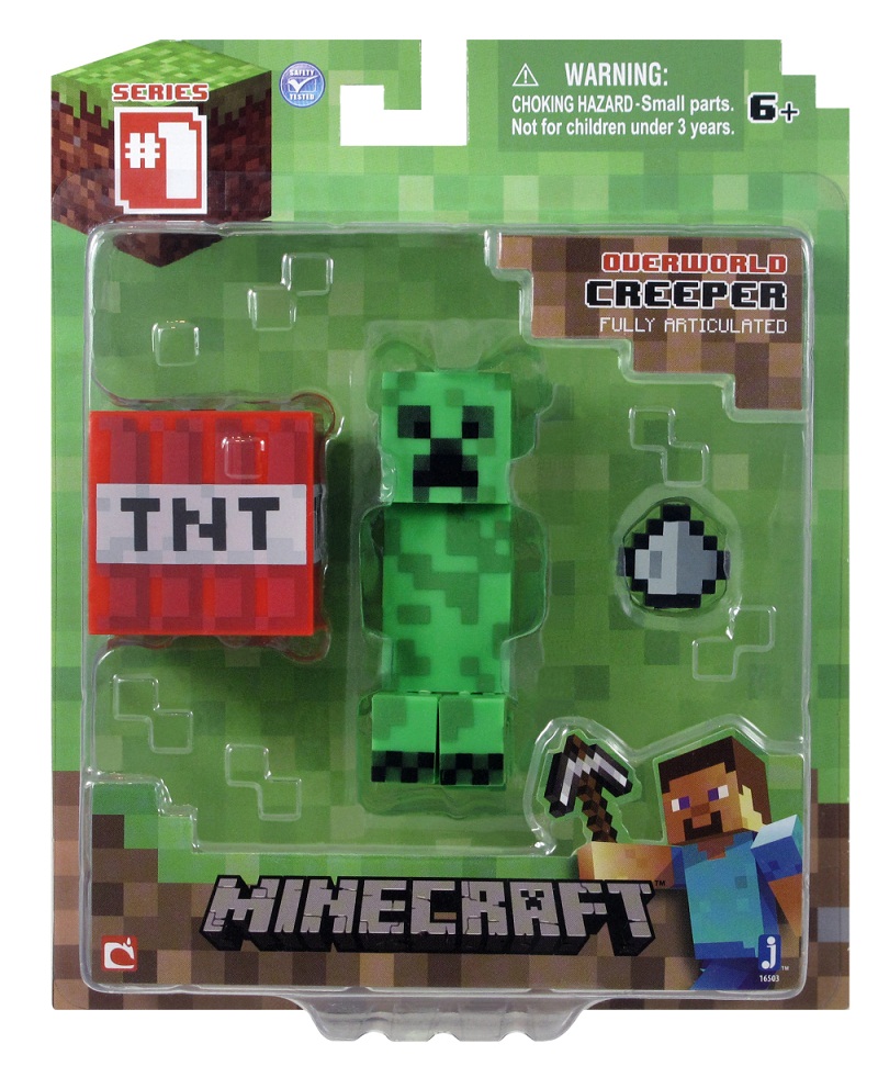 Игровой набор Minecraft - Крипер, 3 предмета  