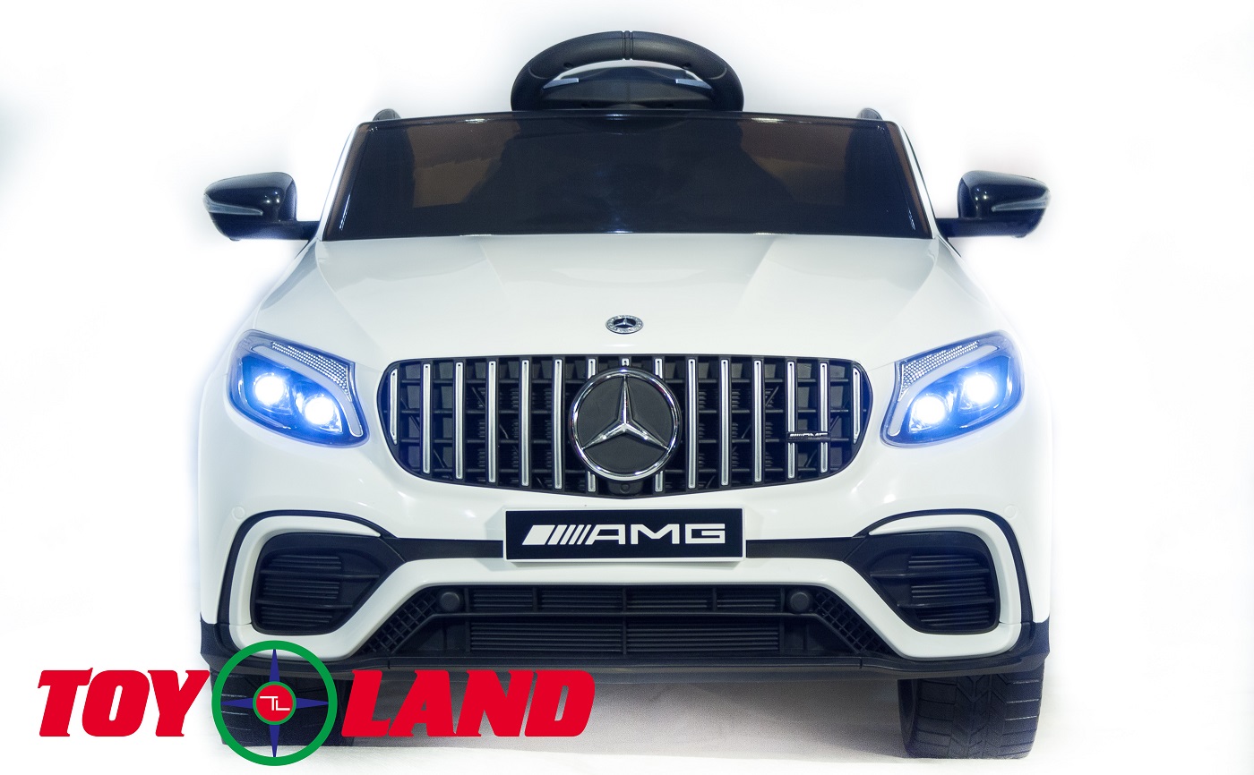 Электромобиль Mercedes-Benz AMG GLC63 Coupe 4x4 белого цвета, ToyLand, QLS-5688 