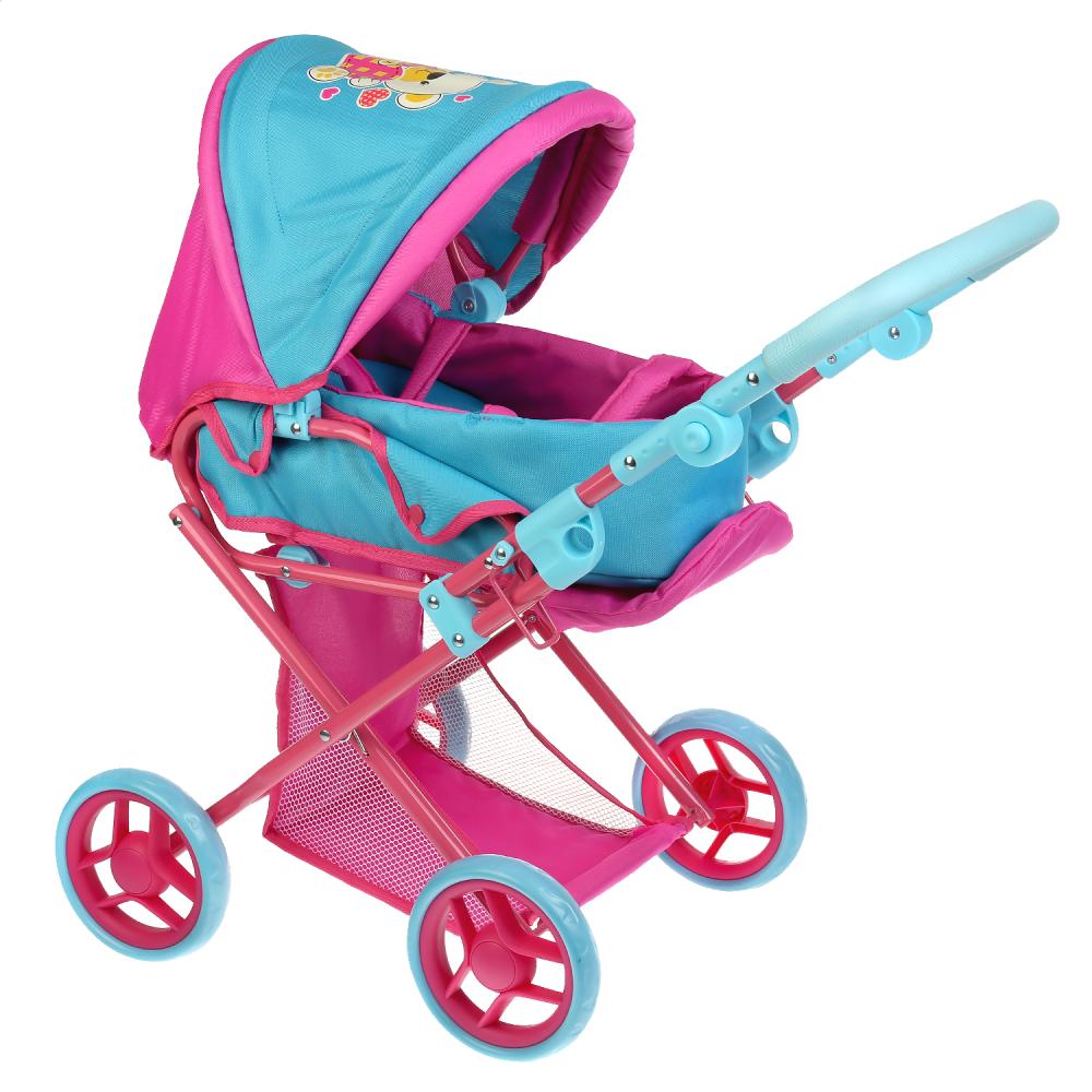 

Коляска металлическая со съемной переноской, 4 резиновыми колесами по 14 см, корзинкой и ремешком