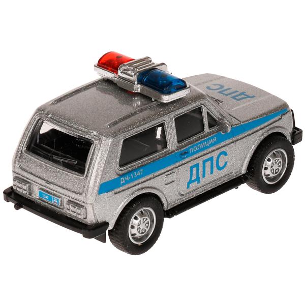 Машина Полиция Lada 4x4 10 см инерционная металлическая  