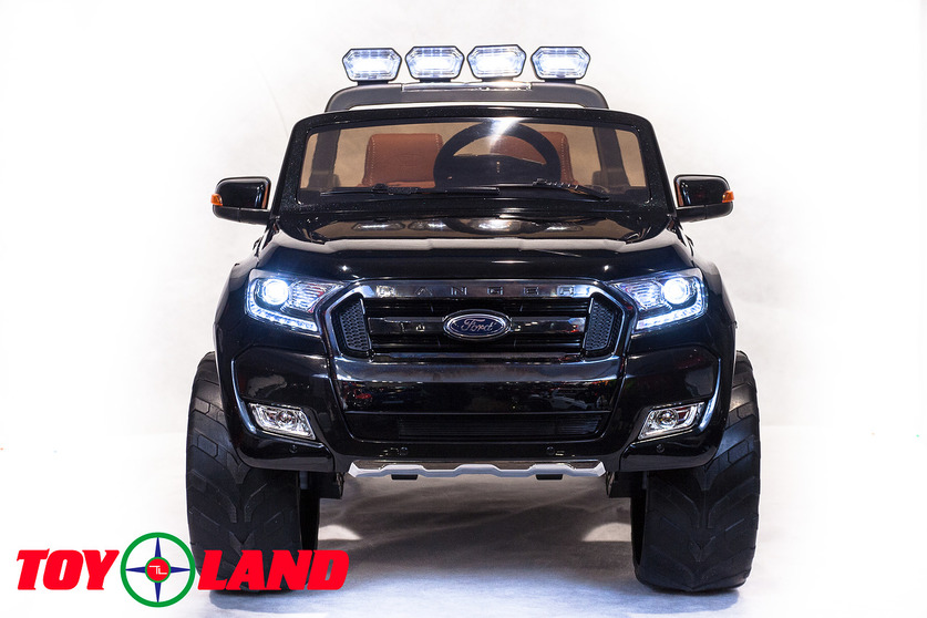 Электромобиль – Ford Ranger 2017 New 4x4, черный, свет и звук  