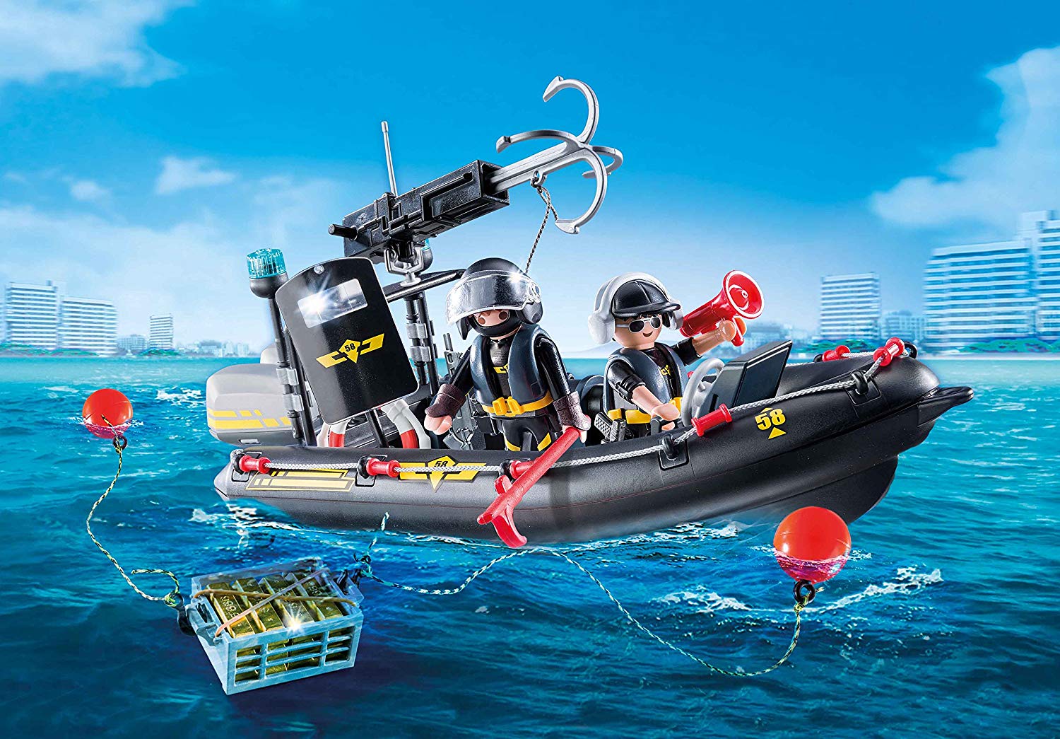 

Конструктор Playmobil Полиция: Тактическое подразделение – лодка