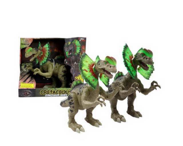 Динозавр - Дилофозавр, световые и звуковые эффекты  