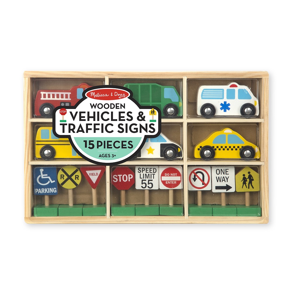Игровой набор из серии Деревянные игрушки - Городской транспорт, 6 машинок  