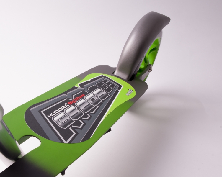 Двухколесный самокат Hudora Big Wheel GS 205, green/зеленый  