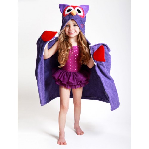 Полотенце с капюшоном для детей - Сова Оливия / Olive the Owl, 2+  