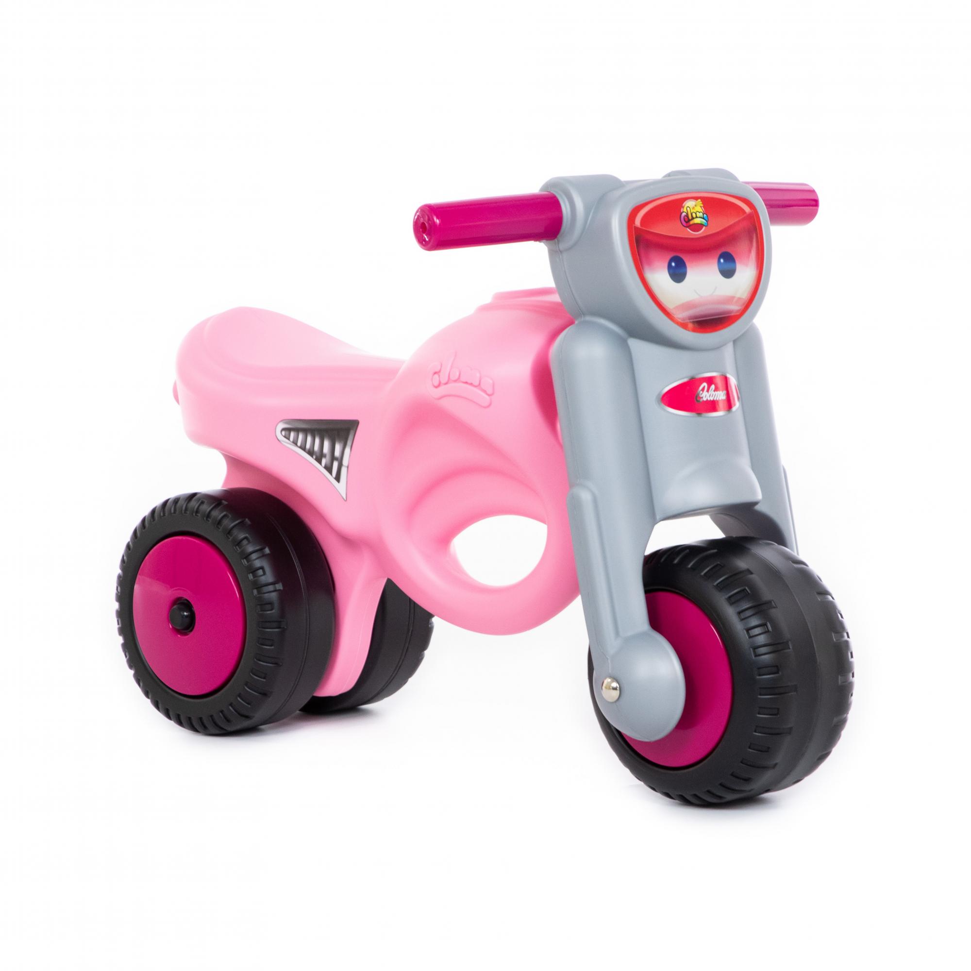 Каталка-мотоцикл Мини-мото, розовая  