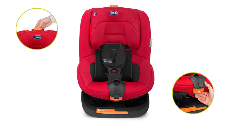 Автокресло Oasys 1, Isofix, красное  