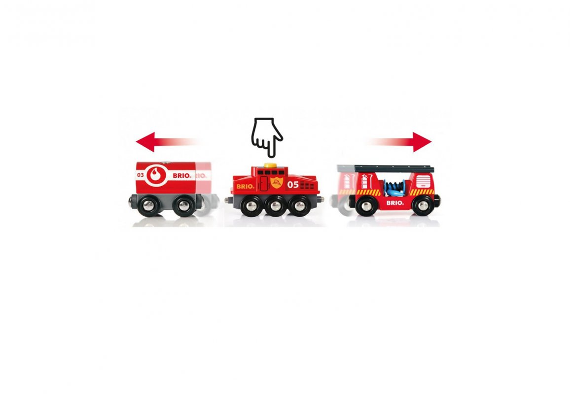 Игровой набор - Пожарный поезд, 3 вагона  