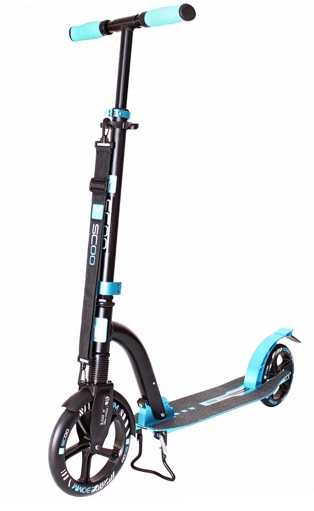 

Самокат Y-Scoo RT 230 Slicker Deluxe New Technology с амортизатором, голубой