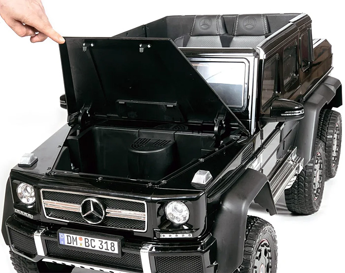 Электромобиль ToyLand Mercedes Benz G63 6х6, цвет - черный  