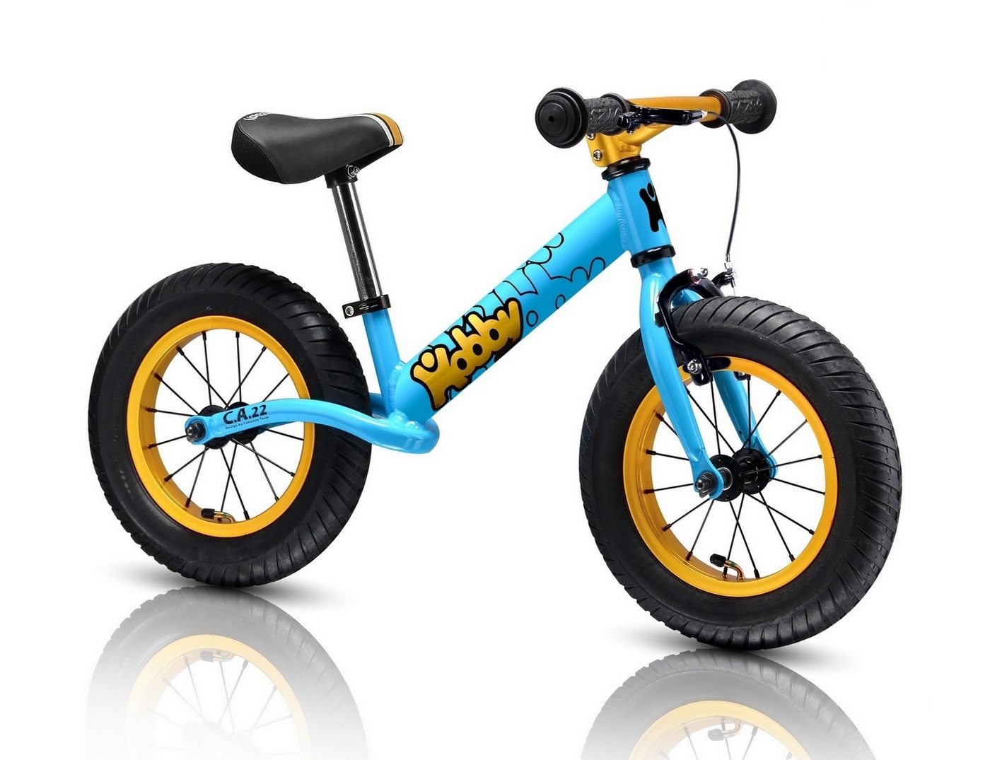 Детский велобалансир-беговел Hobby-bike RT original BALANCE Twenty two 22 blue aluminium, 4479RT 