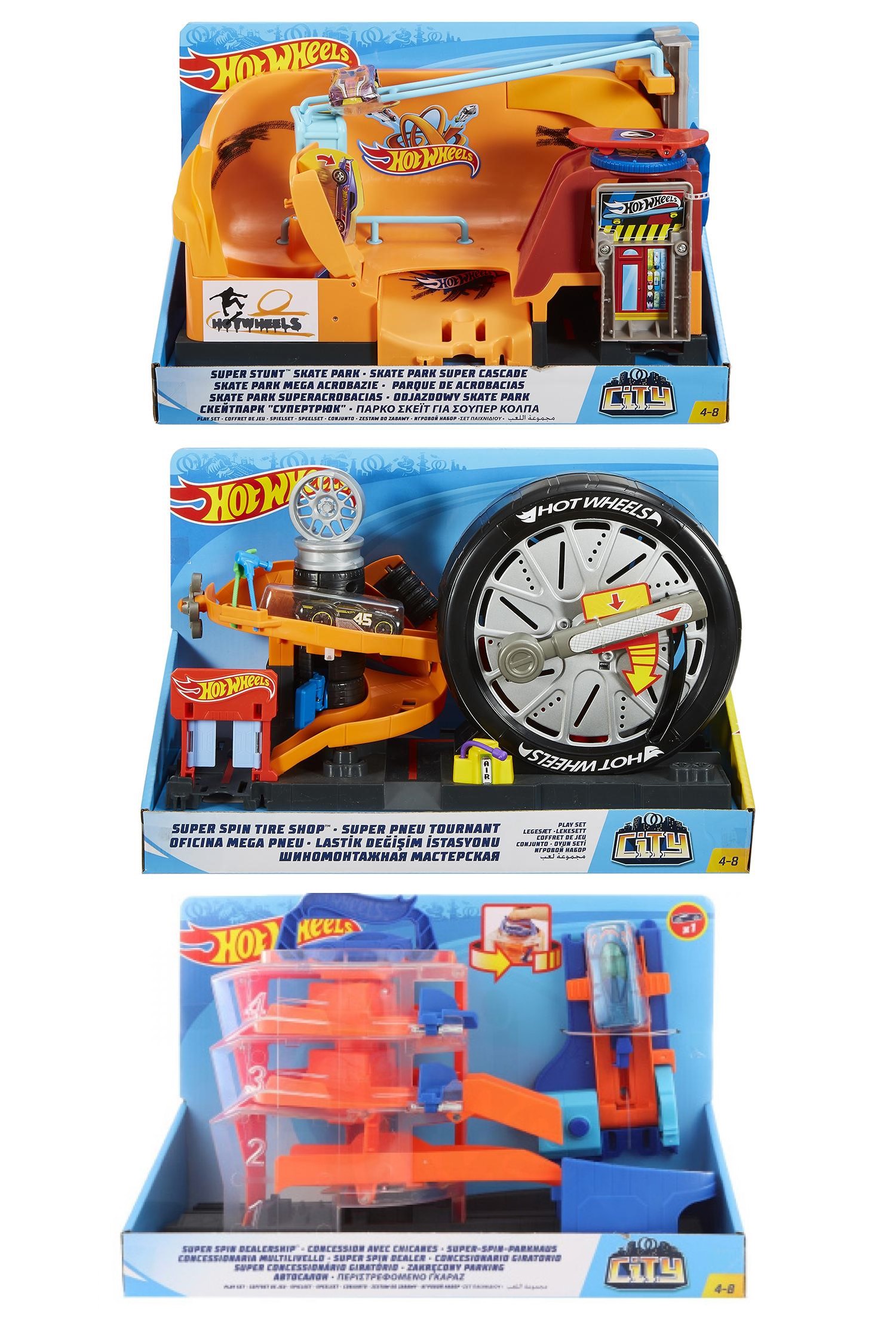 

Игровые наборы из серии Hot Wheels® Сити, 3 вида