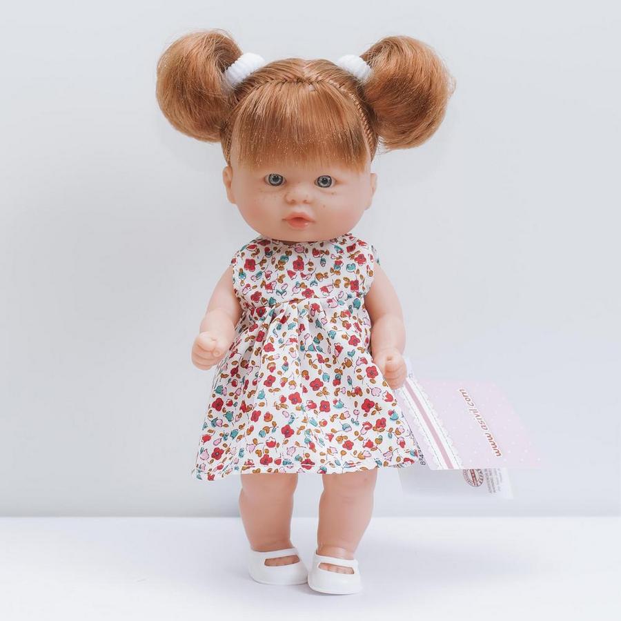 Кукла пупсик с рыжими волосами, 20 см  