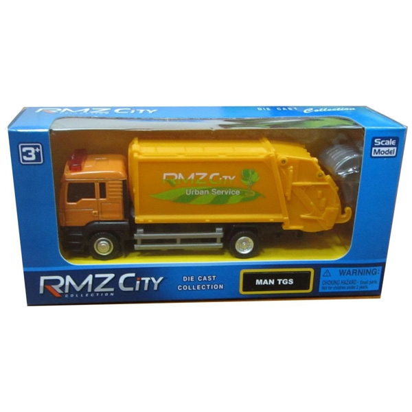 Машина металлическая – Мусоровоз MAN, Rmz City, 1:64  