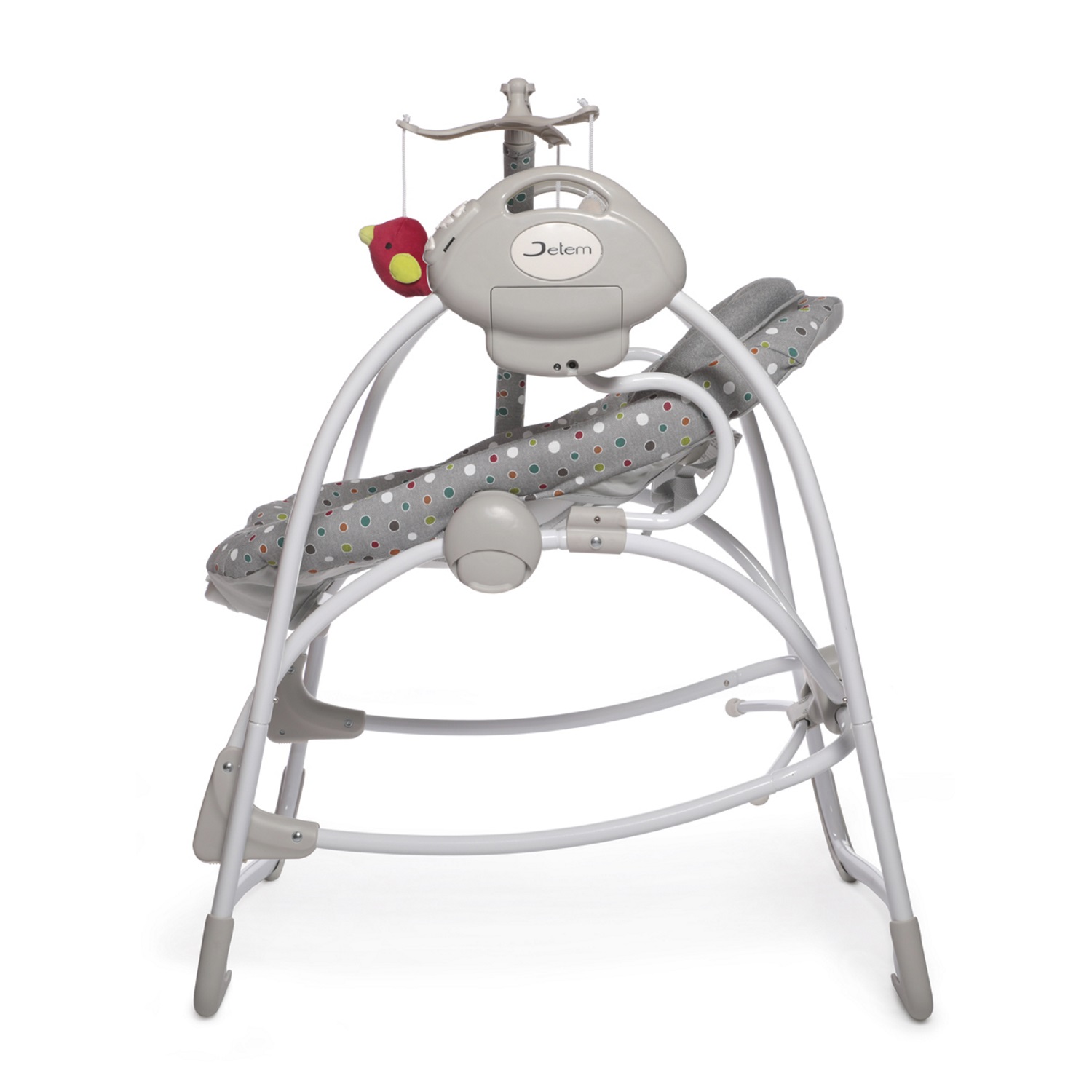 jetem электрокачели шезлонг детский 2в1 flappy с вибрацией и адаптером