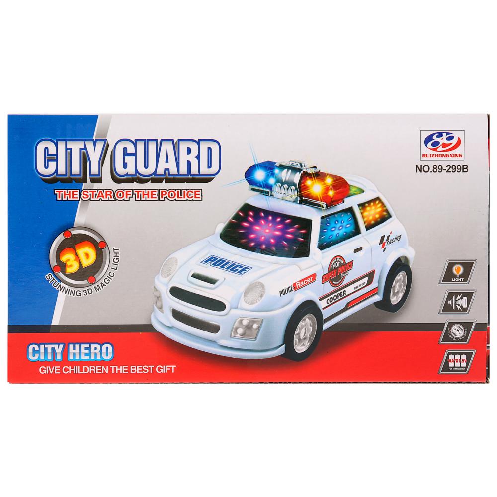 Полицейская машина, свет + звук  