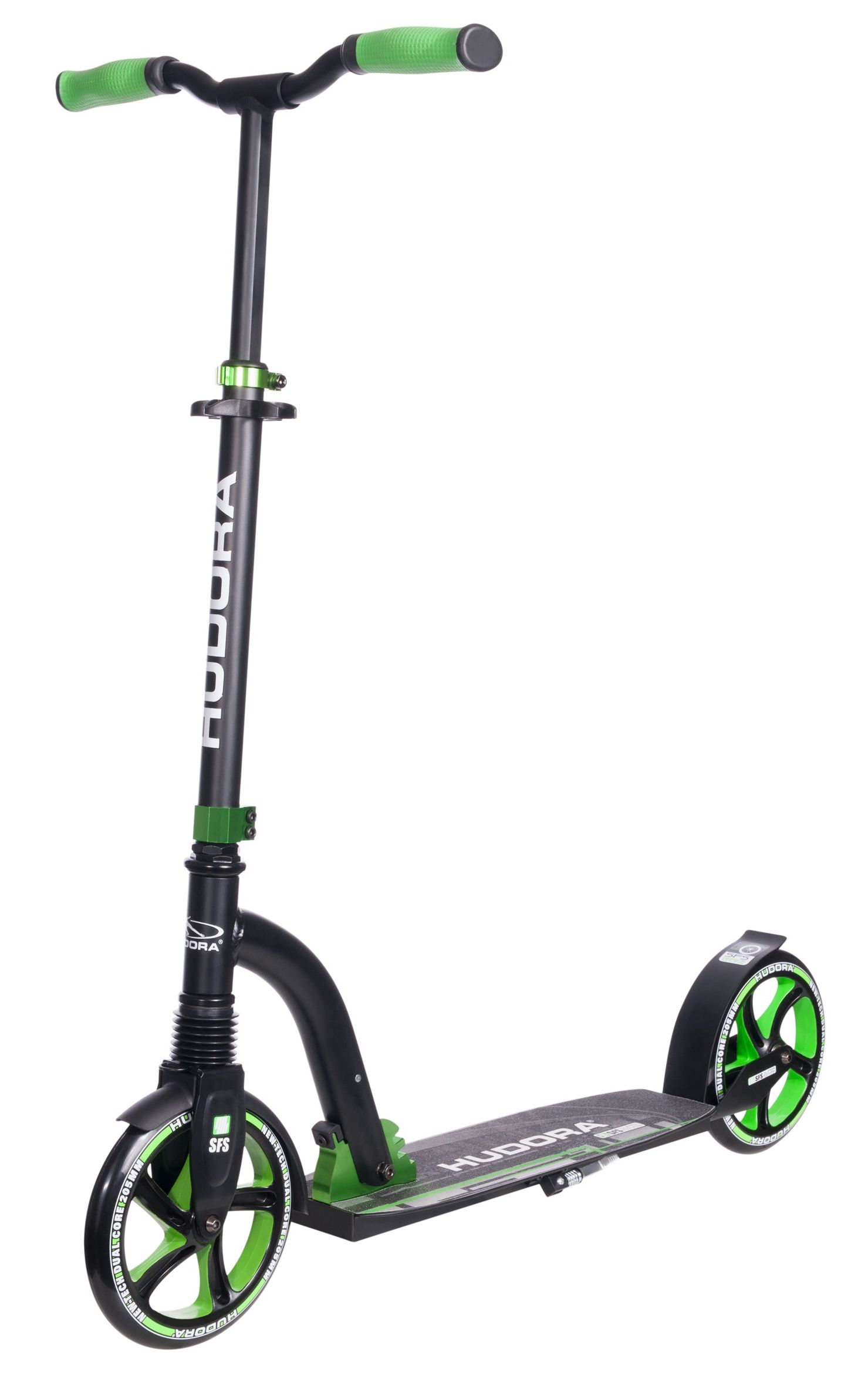 

Складной 2х колесный самокат Big Wheel Flex 200, green