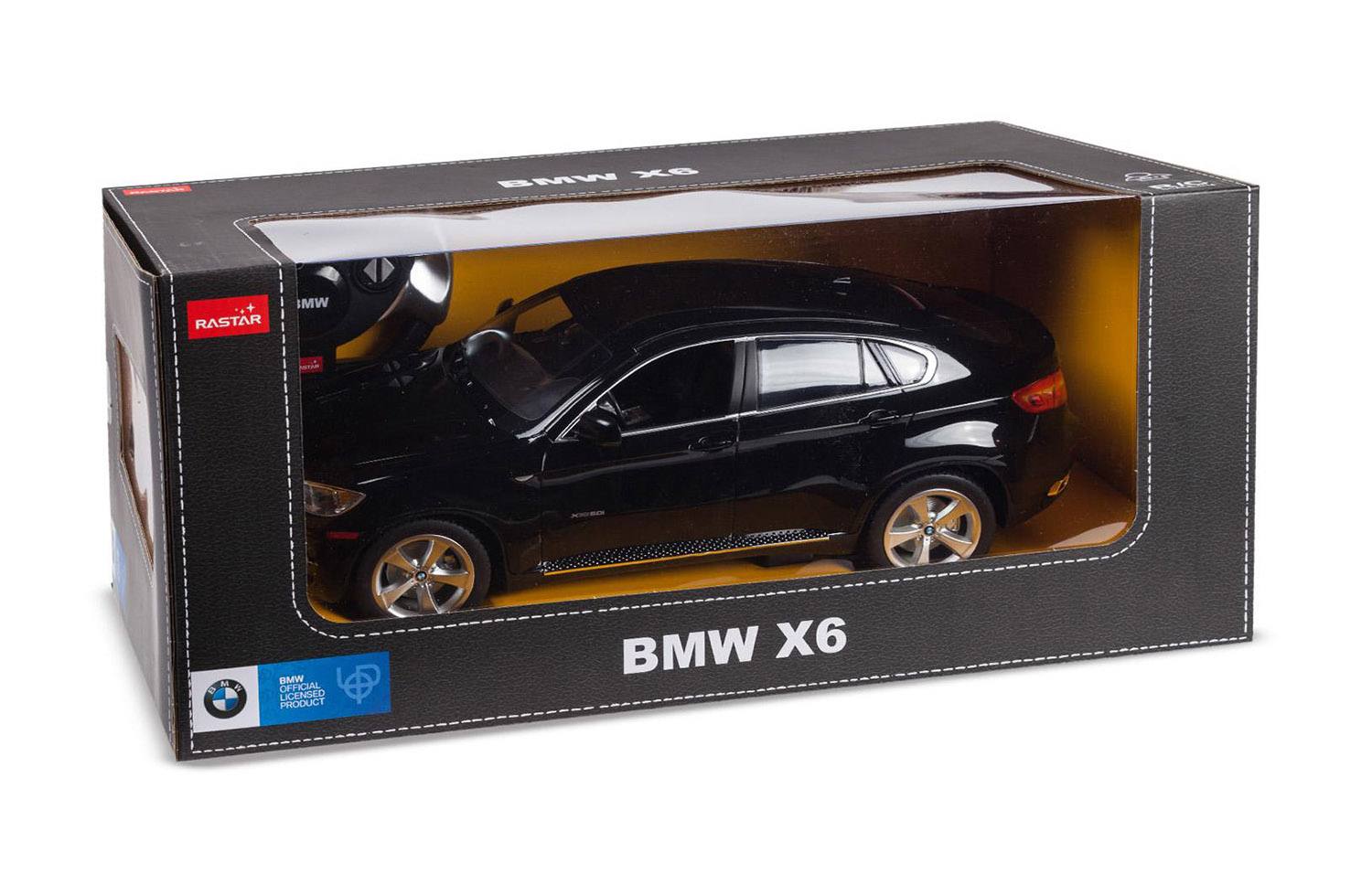 Машина на р/у - BMW X6, цвет черный, 1:14   