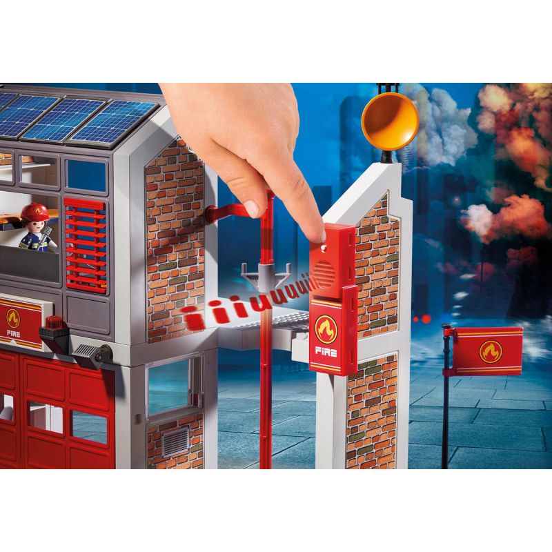 Игровой набор - Пожарная служба: Пожарная станция, звук  