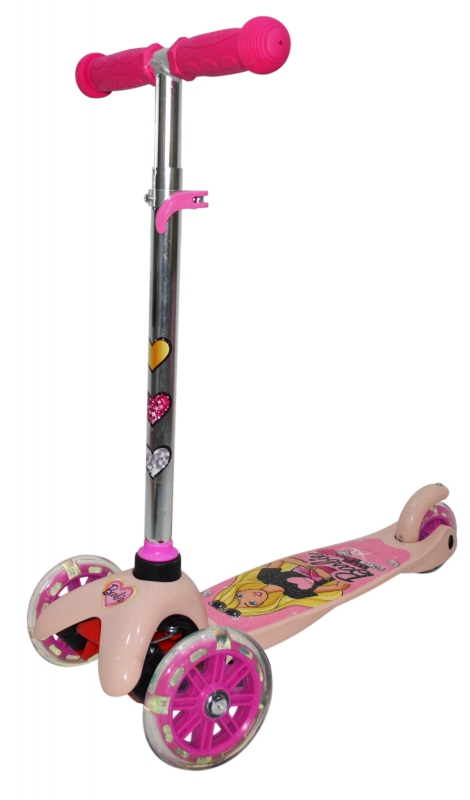 

Трехколесный самокат - Barbie, 12 и 9 см