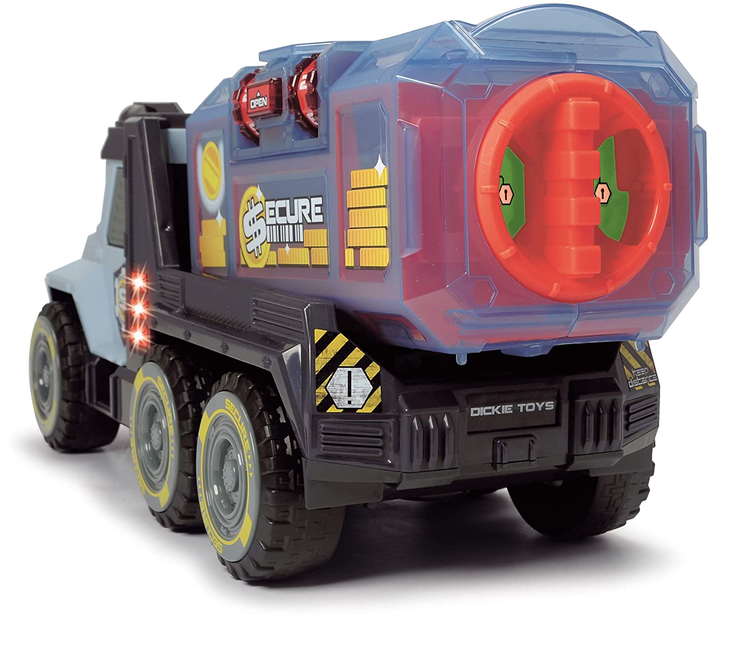 Инкассаторский грузовик со съемным сейфом, 30 см, свет, звук    