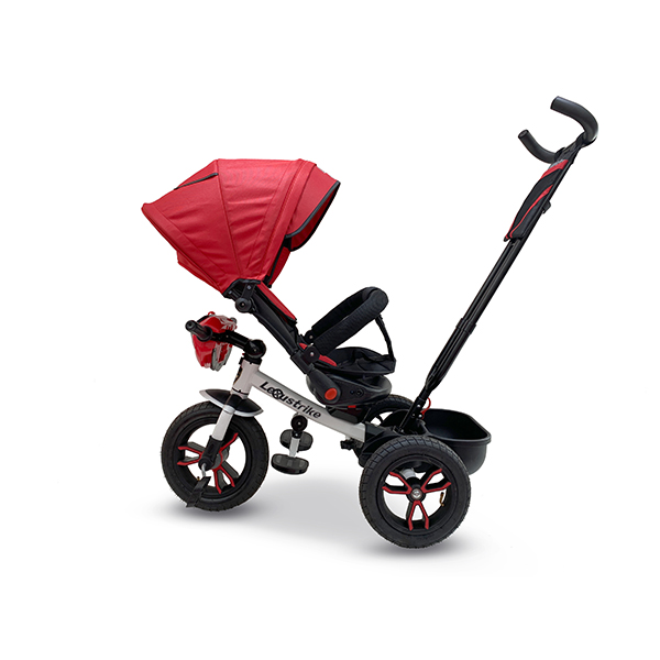 Велосипед 3 колесный – Lexus trike, цвет бело-красный, надувные колеса 12 и 10 дюйм, светомузыкальная панель  