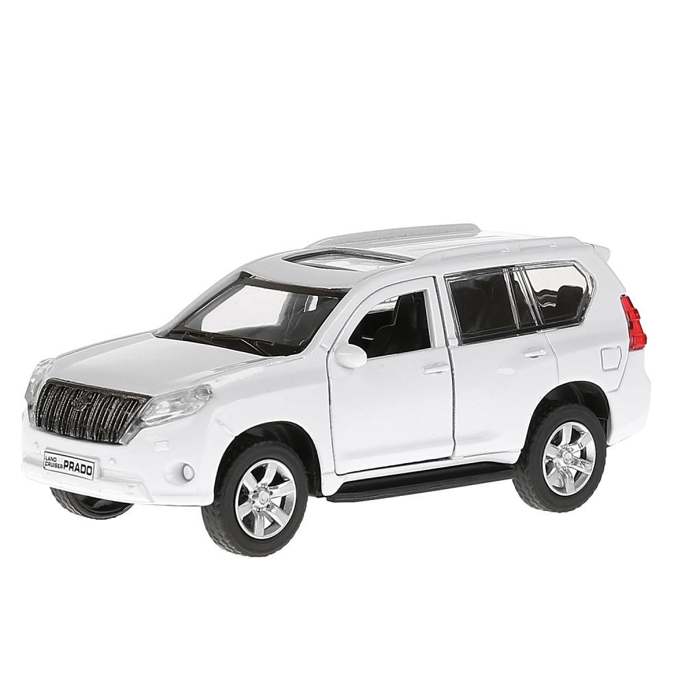 

Джип Toyota Prado, белый, 12 см, открываются двери, инерционный механизм