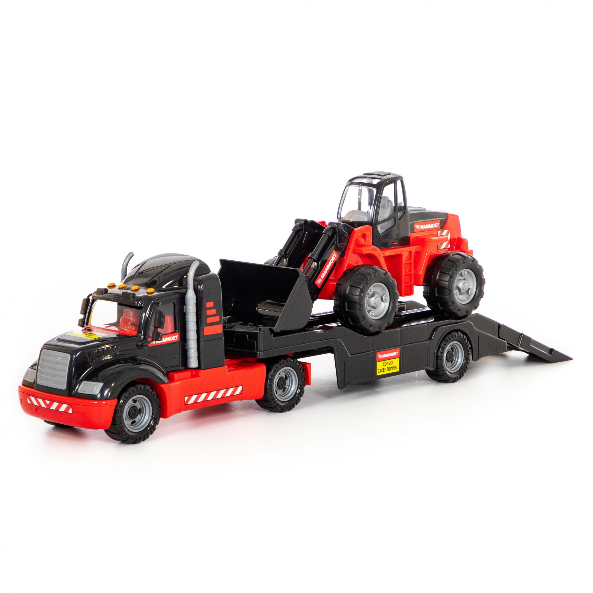 

Автомобиль-трейлер Mammoet Toys и трактор-погрузчик