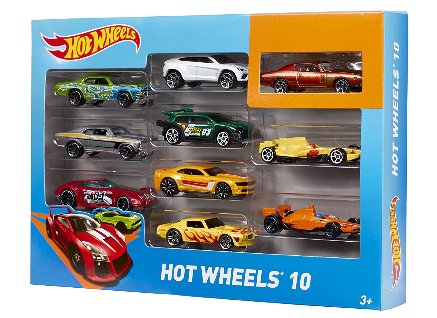 Hot Wheels. Подарочный набор из 10-ти машинок  