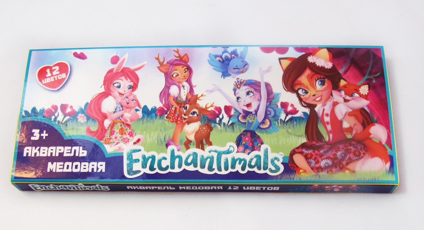 Акварель медовая – Enchantimals, 12 цветов  