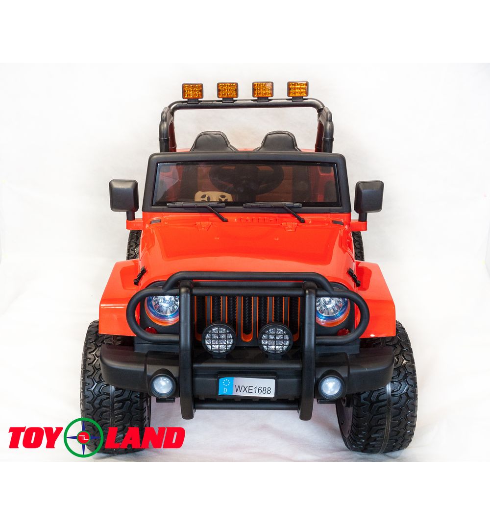 Электромобиль Jeep WHE 1688 4Х4 красного цвета  
