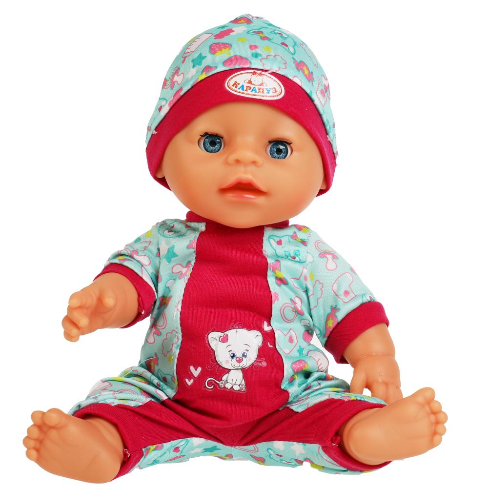 Интерактивный пупс Оленька 30 см пьет писает закрывает глаза 4 аксессуара  