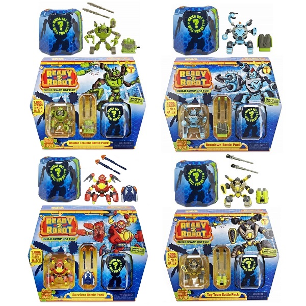

Игрушка из серии Ready2Robot - Две капсулы и оружие, 4 вида