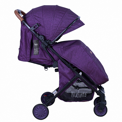 Прогулочная коляска Nuovita Giro Lux, Фиолетовый, Черный  