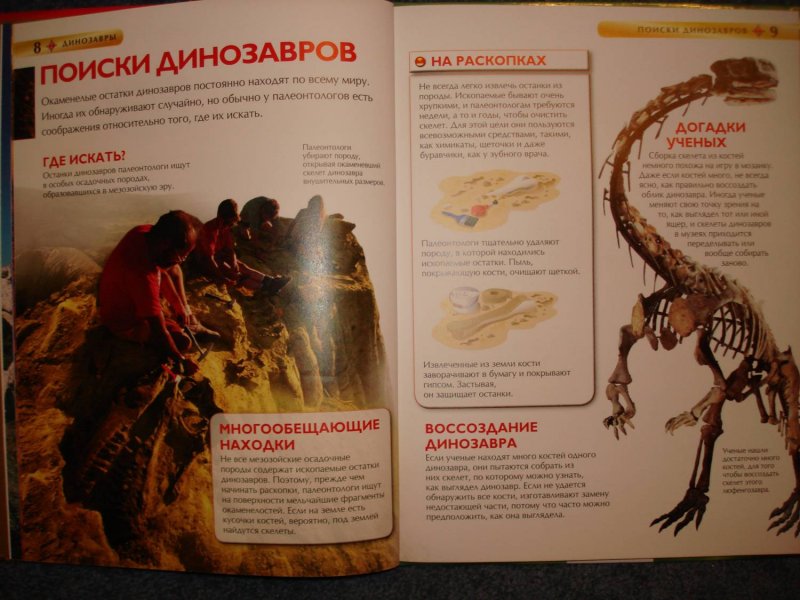 Детская энциклопедия "Динозавры"  