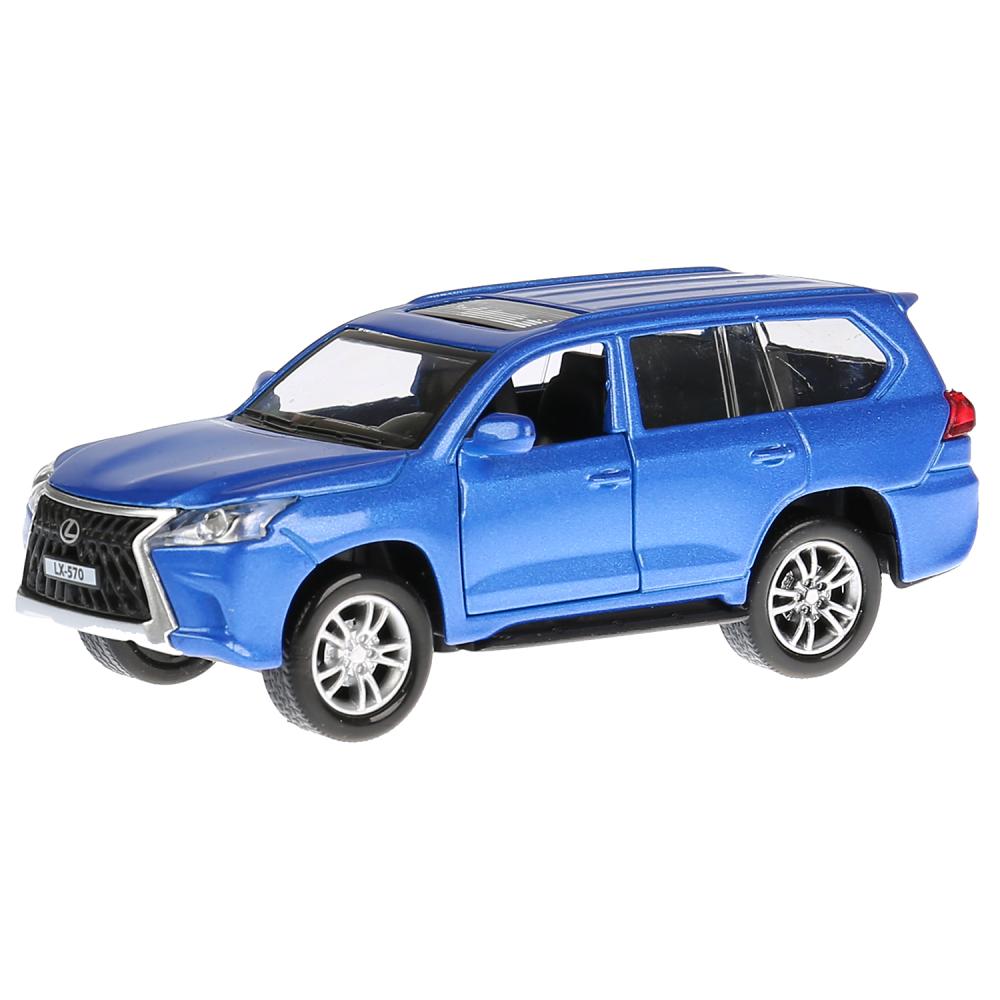 

Металлическая инерционная модель – Lexus LX-570, 12 см, открываются двери, синий, свет и звук