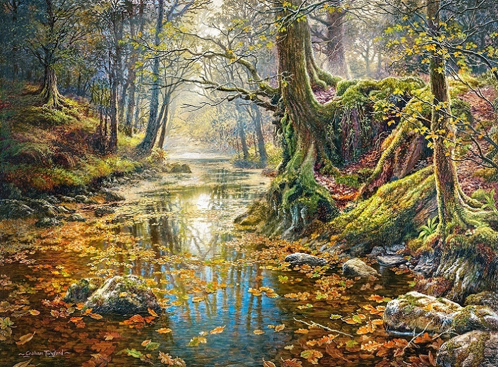 Пазлы Castorland - Осенний лес, 2000 элементов  