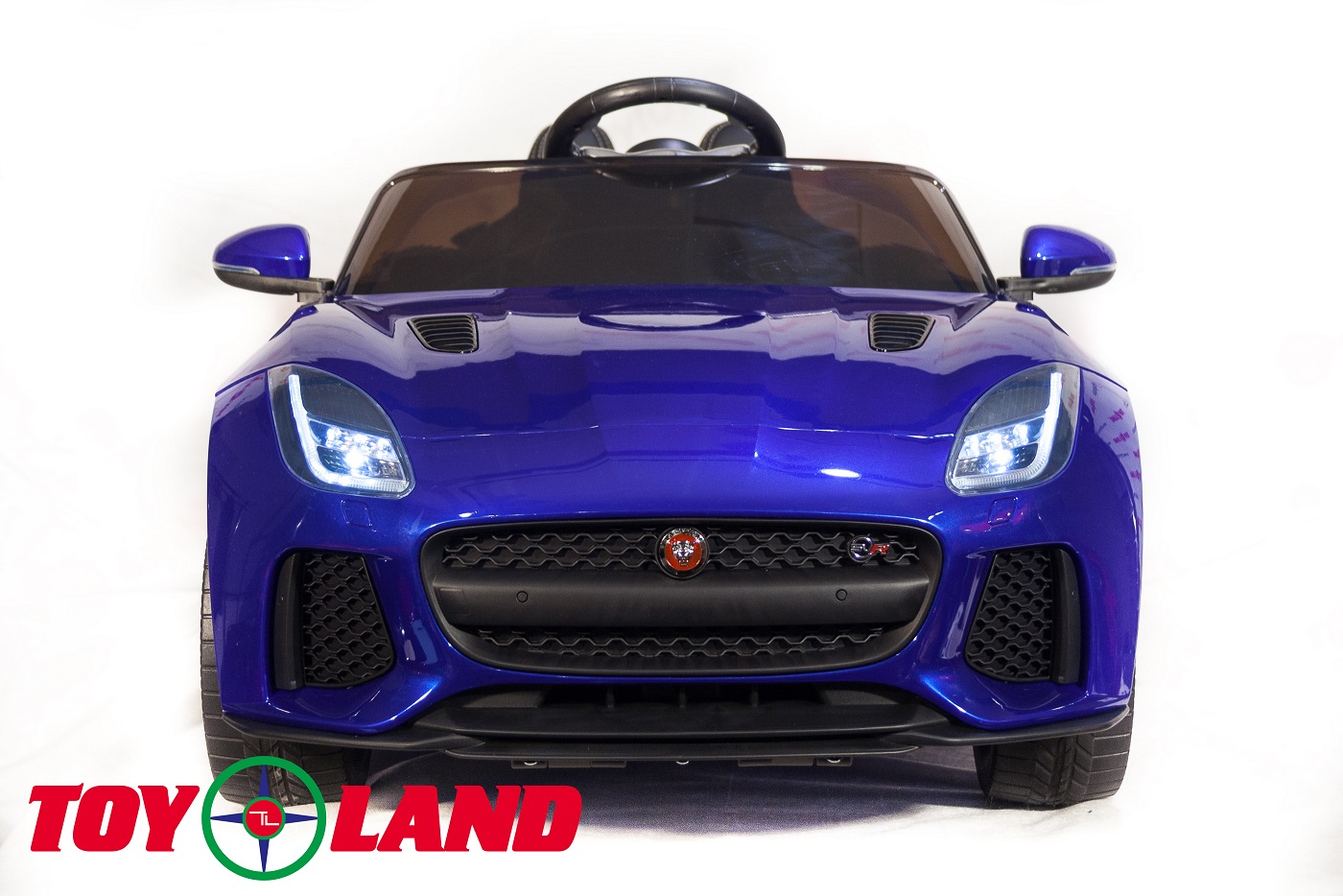 Электромобиль Jaguar F-tyre, цвет - синий глянец  