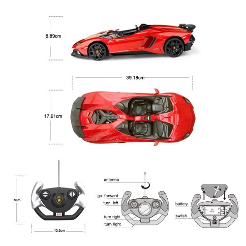 Lamborghini Aventador J на радиоуправлении, масштаб 1:12  