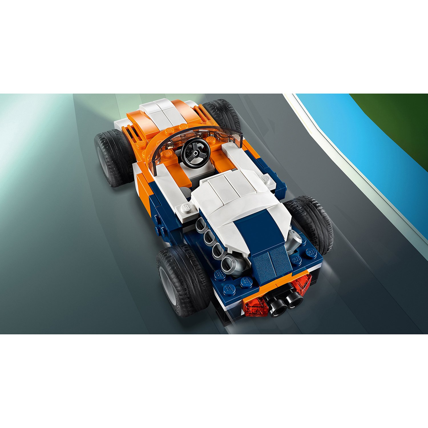 Конструктор из серии Криэйтор - Оранжевый гоночный автомобиль  